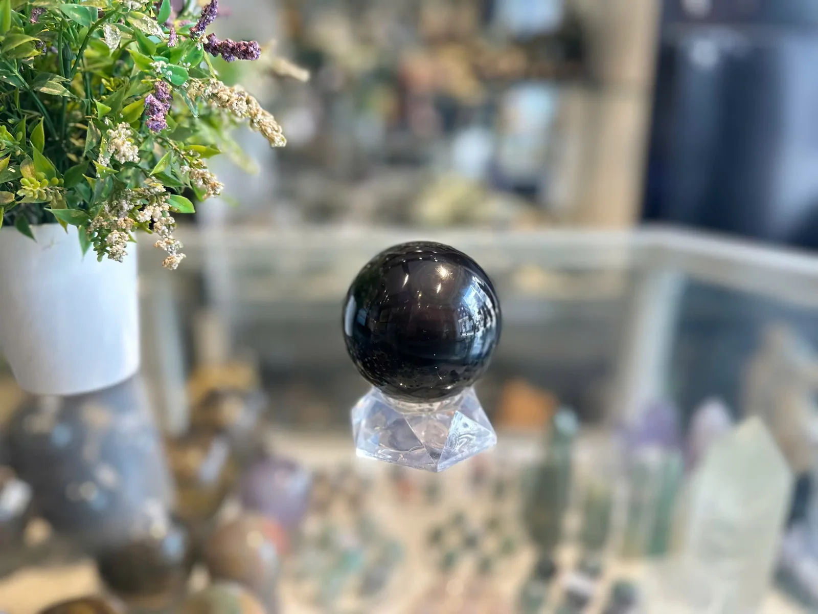 Quả cầu đá hắc ngà (510gr/4830K) GM151-S3-2463